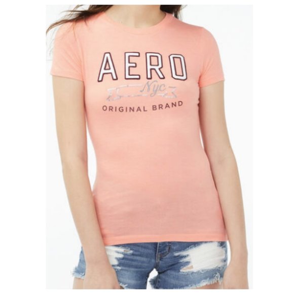 Aero NYC Sequin Graphic Tee - Picture 1 of 3